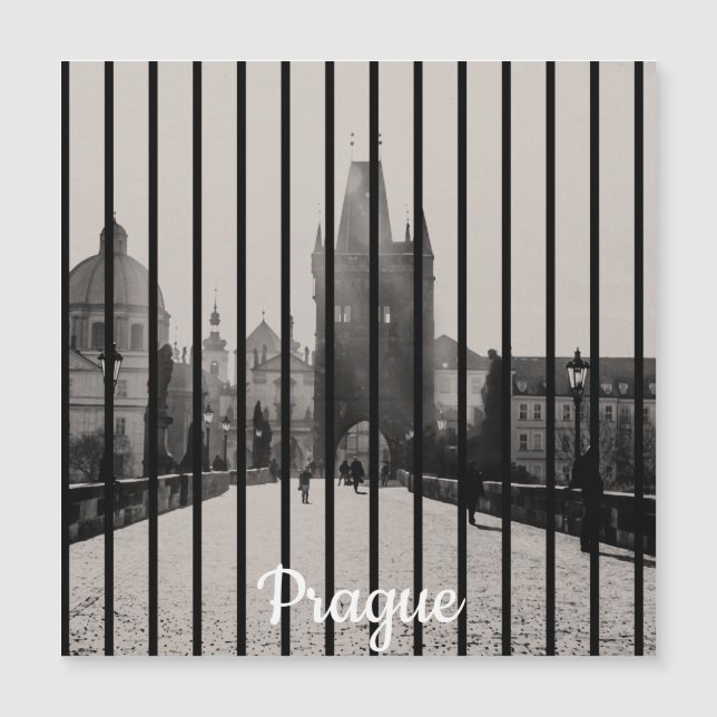 Charles bridge i Prag Magnet (Framsida)