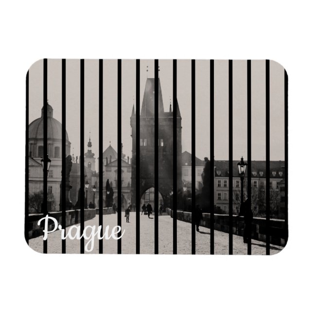 Charles bridge i Prag Magnet (Horisontell)