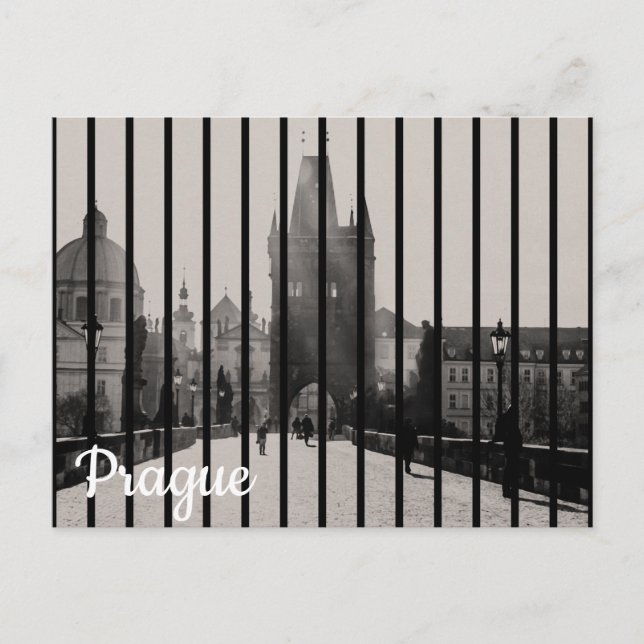 Charles bridge i Prag Vykort (Framsida)