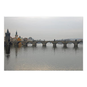 Charles Bridge, Prag Fototryck