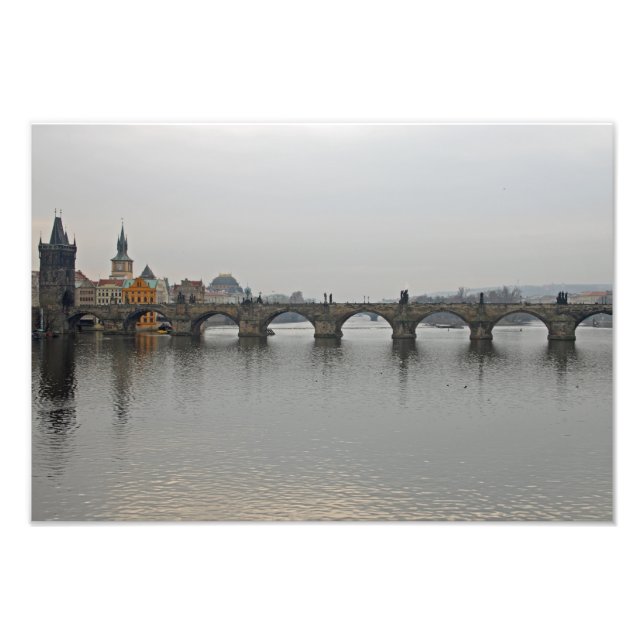 Charles Bridge, Prag Fototryck (Framsidan)