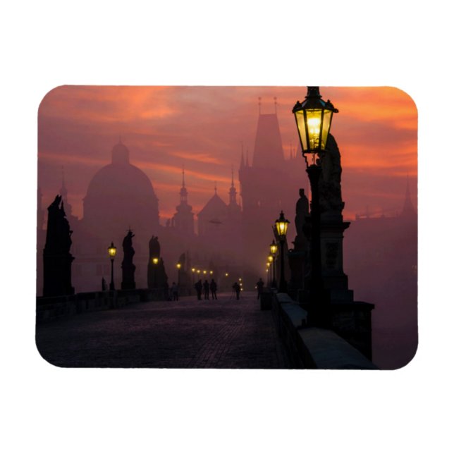 Charles Bridge Prag Magnet (Horisontell)