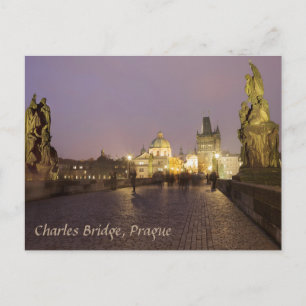 Charles Bridge, Prag souvenir-foto Vykort