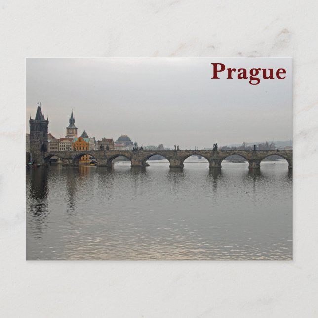 Charles Bridge, Prag Vykort (Framsida)