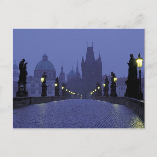 Charles Bridge - Prag Vykort (Framsida)