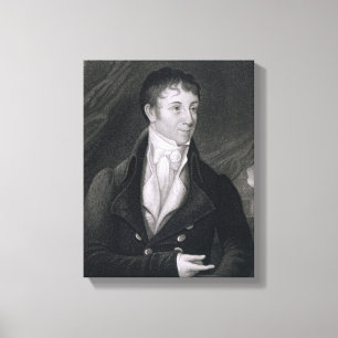Charles Brockden brunt (1771-1810) som inristas av Canvastryck