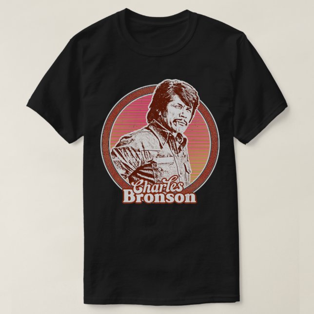Charles Bronson Cult Fläkt Design T Shirt (Design framsida)