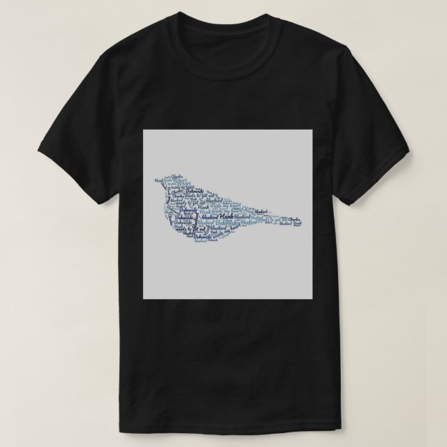 Charles Bukowski Bluebird Quote Acrylic Block.png T Shirt (Design framsida)