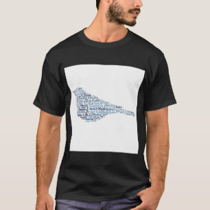 Charles Bukowski Bluebird Quote Acrylic Block.png T Shirt