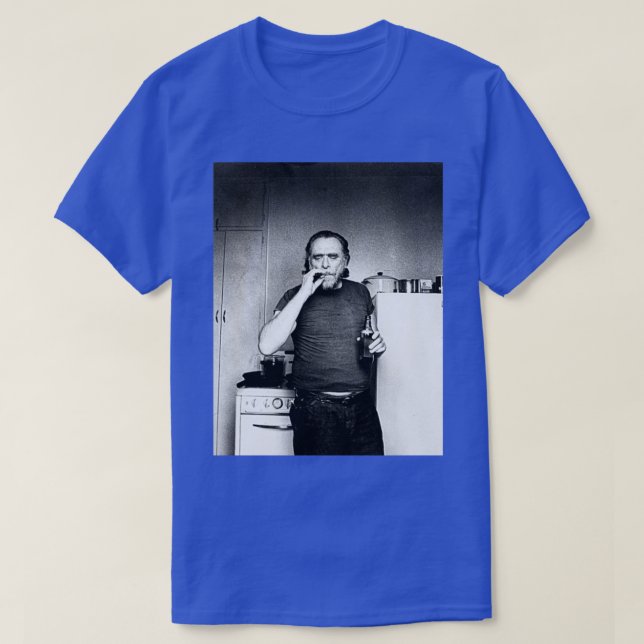 Charles Bukowski Poet och Novelist Fan Design1 T Shirt (Design framsida)