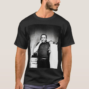 Charles Bukowski Poet och Novelist Fläkt Design T Shirt
