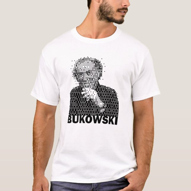 Charles Bukowski portrait T Shirt (Framsida)