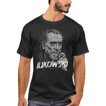 Charles Bukowski Porträtt med cigarett 