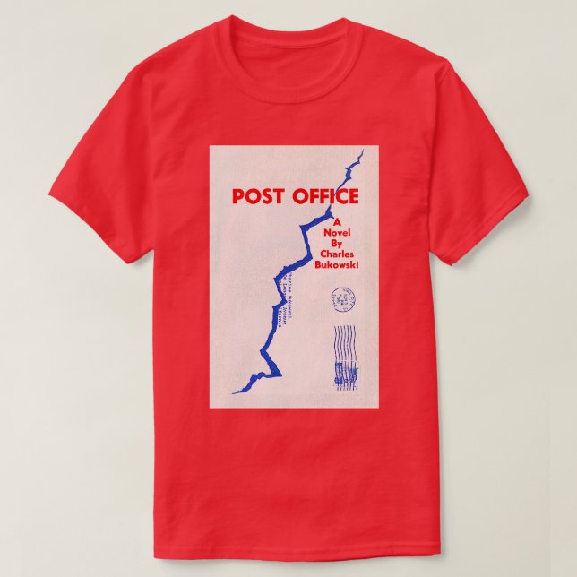 Charles Bukowski Post Office T Shirt (Design framsida)