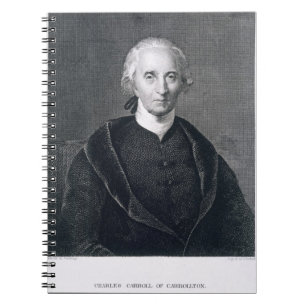 Charles Carroll av Carrollton som inristas av Anteckningsbok Med Spiral