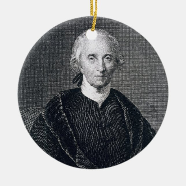 Charles Carroll av Carrollton som inristas av Julgransprydnad Keramik (Framsidan)