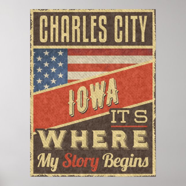Charles City Iowa Poster (Framsidan)