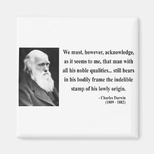 Charles Darwin citationstecken 1b Magnet