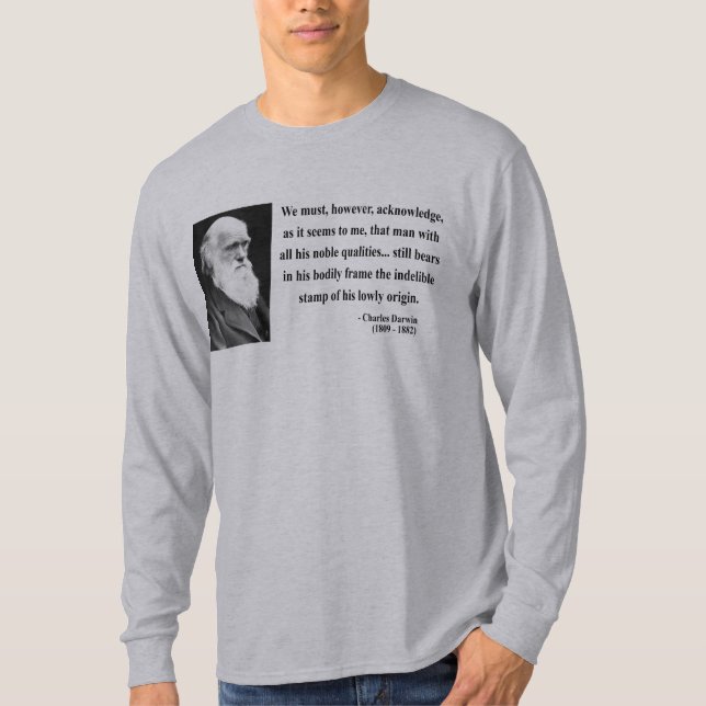 Charles Darwin citationstecken 1b T Shirt (Framsida)