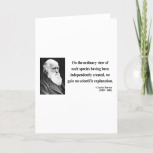 Charles Darwin citationstecken 3b Kort