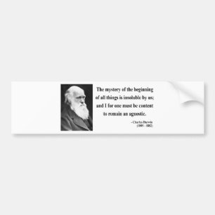 Charles Darwin citationstecken 5b Bildekal