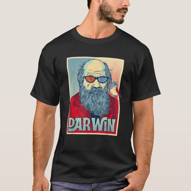Charles darwin-dagens firande evolution vetenskap  t shirt (Framsida)