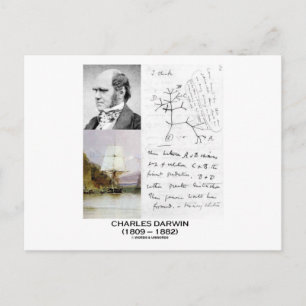Charles Darwin (Darwin HMS Beagle Phylogenetics) Vykort