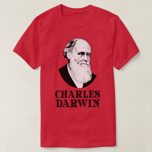 Charles Darwin Evolution Botanist Zoolog T Shirt (Design framsida)