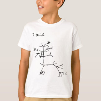 Charles Darwin - I Tänka (Black) T Shirt