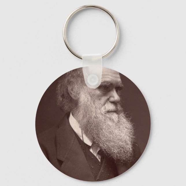Charles Darwin Keychain Nyckelring (Framsida)