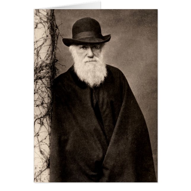 Charles Darwin-kort Hälsningskort (Framsidan)