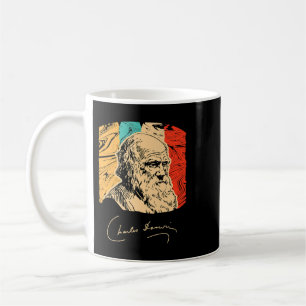 Charles Darwin Naturalist Biolog Scientist Retr Kaffemugg