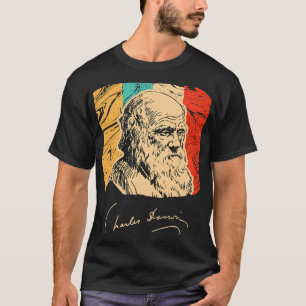 Charles Darwin Naturalist Biolog Scientist Retr T Shirt