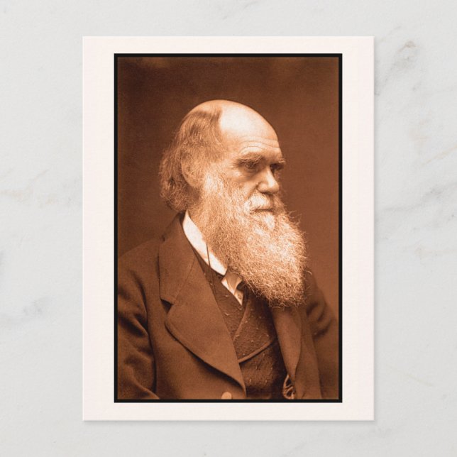 Charles Darwin runt 1874 Vykort (Framsida)