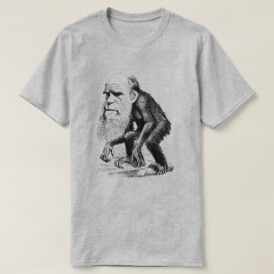Charles Darwin som en apa Tee