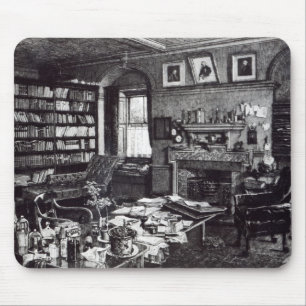 Charles Darwin studie på Down huset, 1882 Musmatta