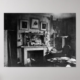 Charles Darwin studie på Down huset Poster