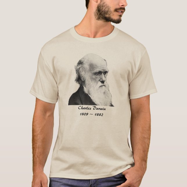 Charles Darwin Tee Shirt (Framsida)
