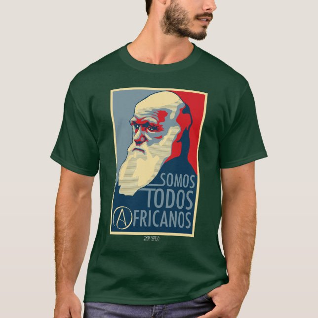 Charles Darwin Tee Shirt (Framsida)