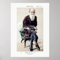 Charles Darwin Vanity Fair Illustration