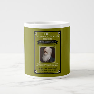 Charles Darwin Vintage Repro Retro Wall Art Jumbo Mugg