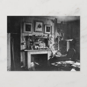 Charles Darwins studie i Down House Vykort