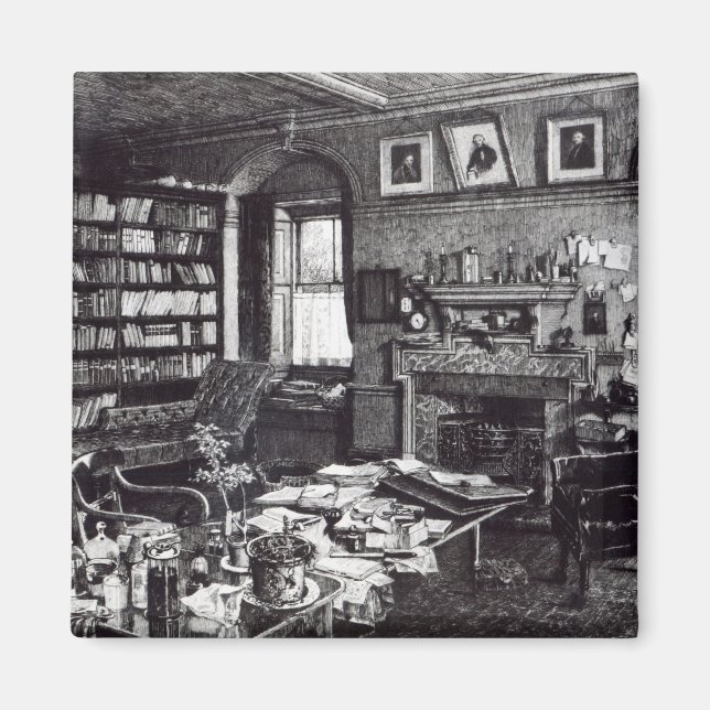 Charles Darwin's study at Down House, 1882 Magnet (Framsidan)