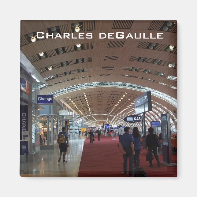 Charles de Gaulle Internationell flygplats Magnet (Framsidan)