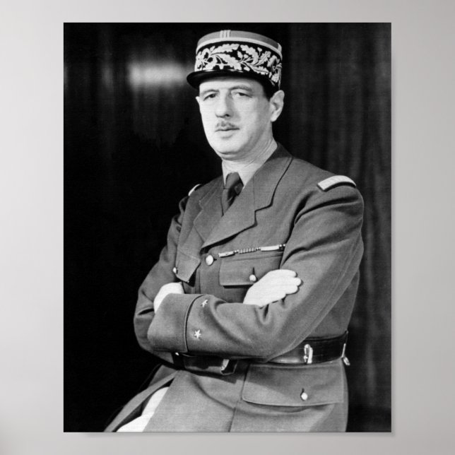 Charles De Gaulle Poster (Framsidan)