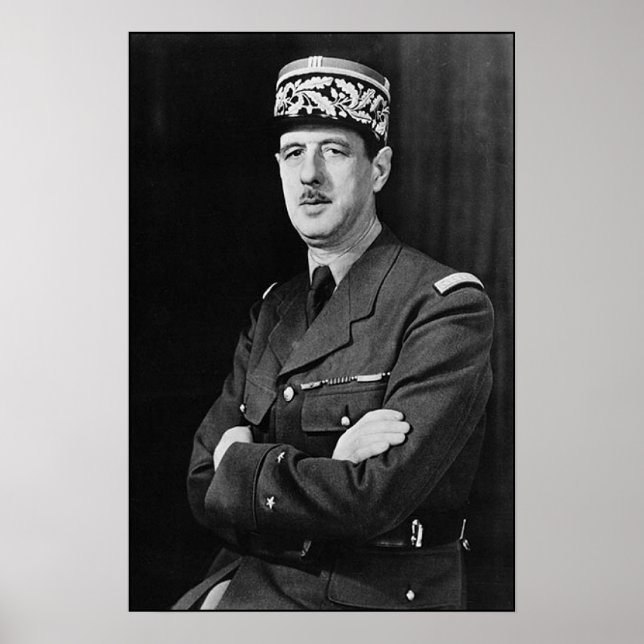 Charles de Gaulle Poster (Framsidan)