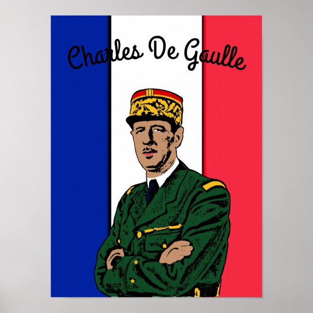 Charles de Gaulle Poster (Framsidan)