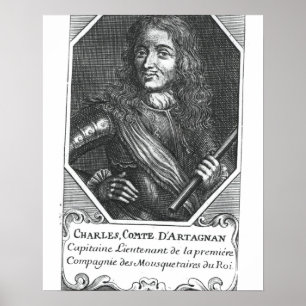 Charles de Montesquiou Räkna av Artagnan Poster