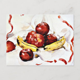 Charles Demuth - Äpplen och bananer Vykort
