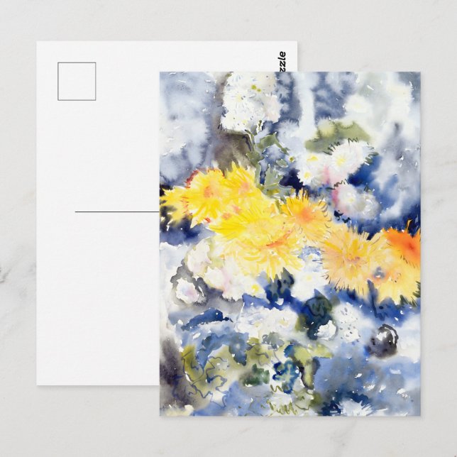 Charles Demuth - Gult och Blue Vykort (Fram/baksida)